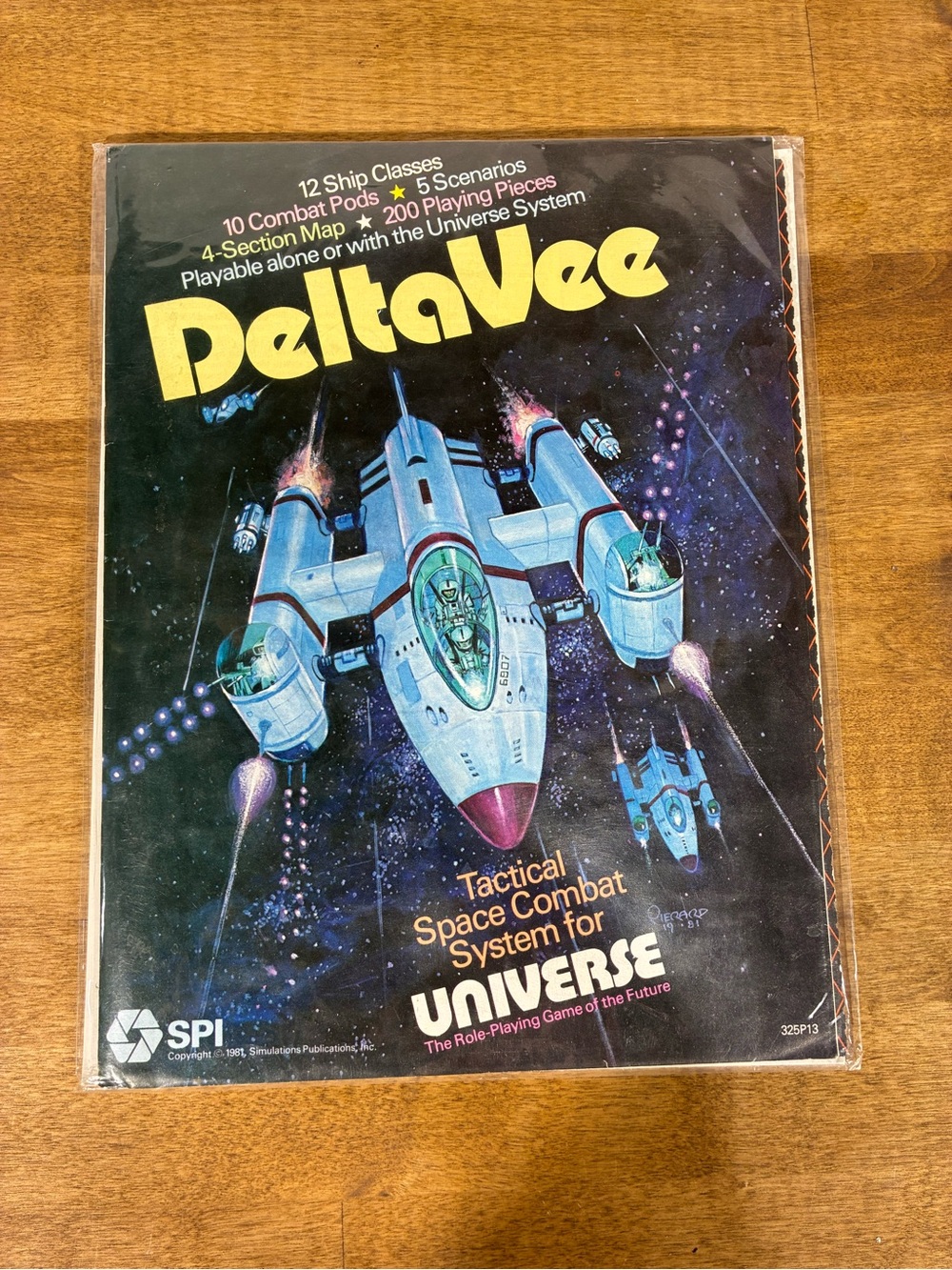 1981 SPI DeltaVee Tactical Space Combat Universe Ares #9 Sealed NOS